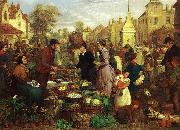 Henry Charles Bryant Market Day oil painting on canvas
